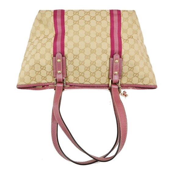 GUCCI Logo GG Pattern Shoulder Bag Canvas Leather beige Italy GHW - Picture 6 of 16